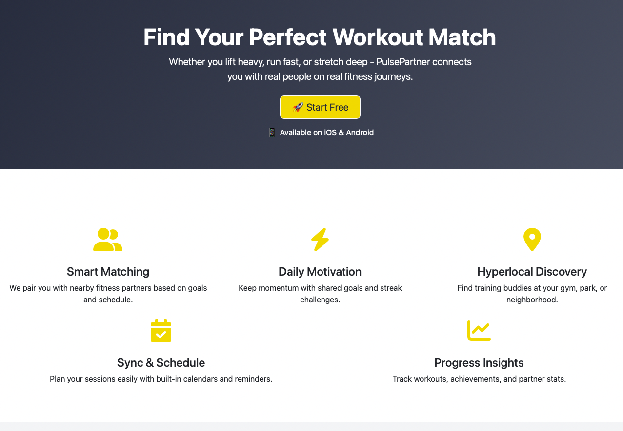 PulsePartner App Preview